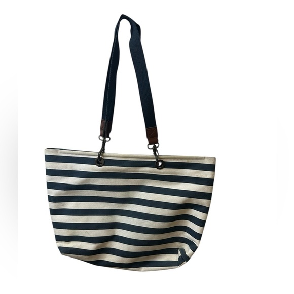 Vintage Striped Mickey Mouse Tote Beach Bag - Picture 2 of 7